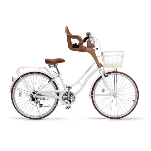 纽斯加亲子自行车母子车带座椅