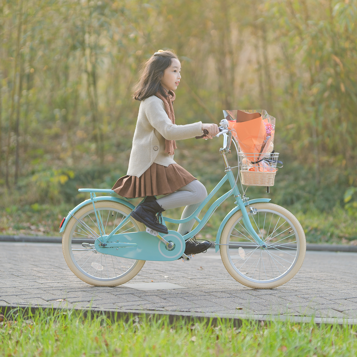 纽斯加童话女孩公主复古自行车