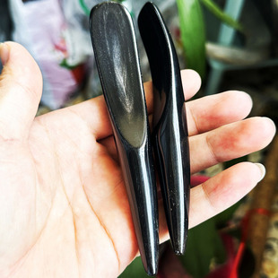 宾阳广西黑水牛角半边棒拨筋棒点穴笔棒刮痧板脚部椎脚底
