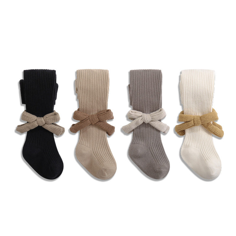 25秋季新品宝宝连体裤纯色蝴蝶结