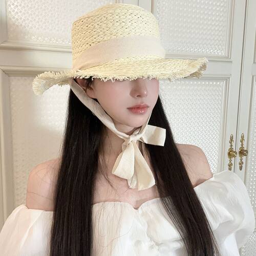 夏季防晒外贸大帽檐草帽女百搭新款遮阳帽防太阳光遮脸太阳帽子