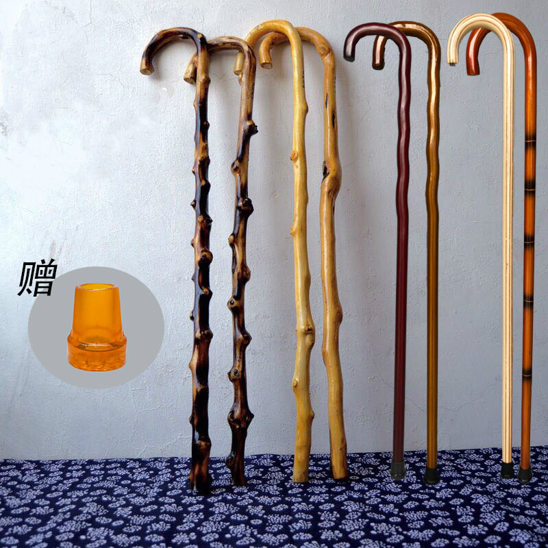 精品藤木登山复古防滑结实单杖