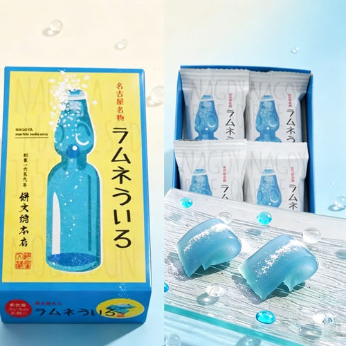 新品 日本名古屋特产 夏季限定 网红波子汽水蕨饼米糕零食伴手礼