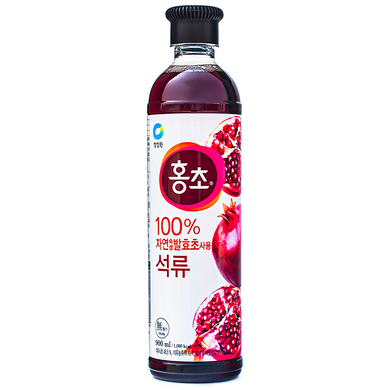 韩国清净园水果醋浓缩覆盆子红醋饮料石榴樱桃苹果红醋兑烧酒瓶装