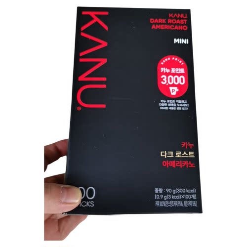卡奴速溶美式黑咖啡咖啡100条装
