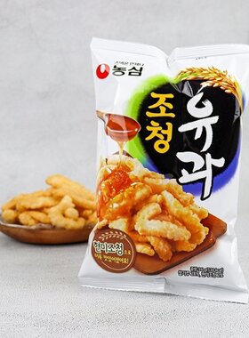 韩国进口零食农心甜味油果膨化96g米制脆条