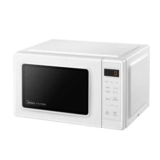 美.的微波炉变频20L转盘智能800W快热PM2002