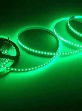 12vled自粘绿色灯带2835超窄24v伏5mm高亮绿光套管防水线性软灯条