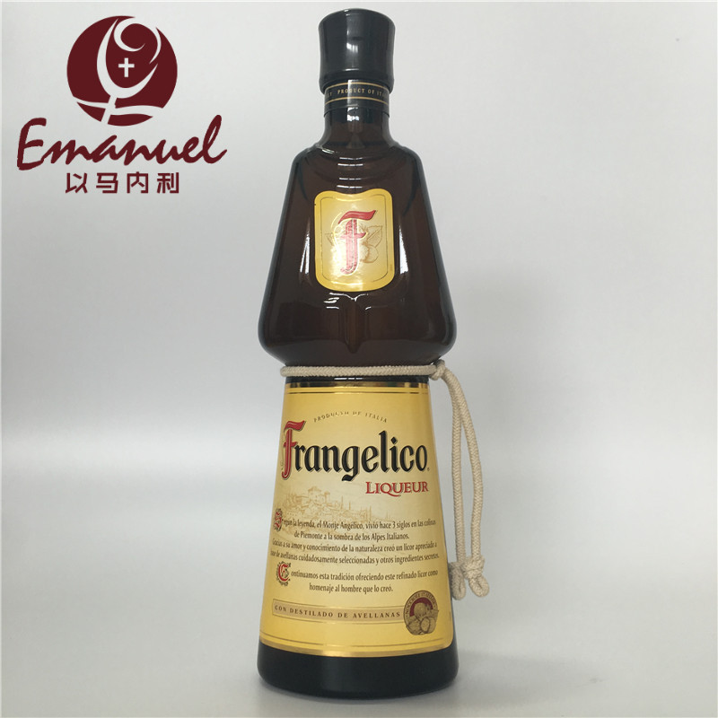洋酒进口 意大利榛子力娇酒 低度酒利口酒frangelico 榛子酒700ml
