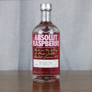 绝对风味伏特加 瑞典伏特加覆盆莓ABSOLUT RASPBERRI 洋酒行货！