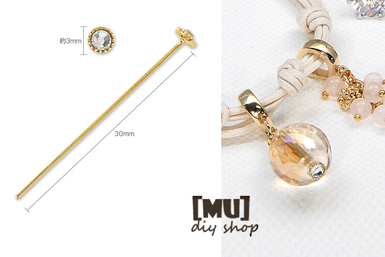 DIY 액세서리 원래 일본 수입 GUIHE KIWA 다이아몬드 T 바늘 진주 구슬 바늘 0.6 × 30MM