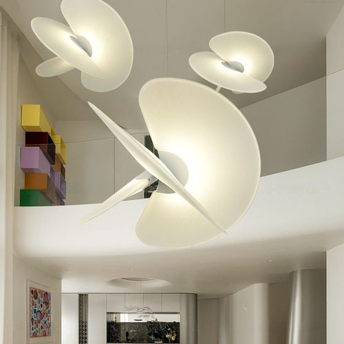 LED现代简约侘寂风房间吊灯