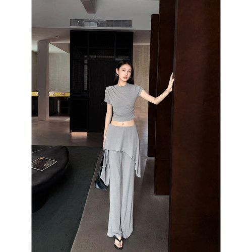 GEMQI 韩系夏日穿搭一整套夏季2025新款高级小众不撞款套装设计感