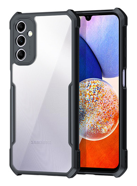适用三星a54 5g手机壳韩国原装Galaxy A35高级感A24透明a23玻璃A14 4g镜头全包A04S四角气囊防摔A13 5g保护套