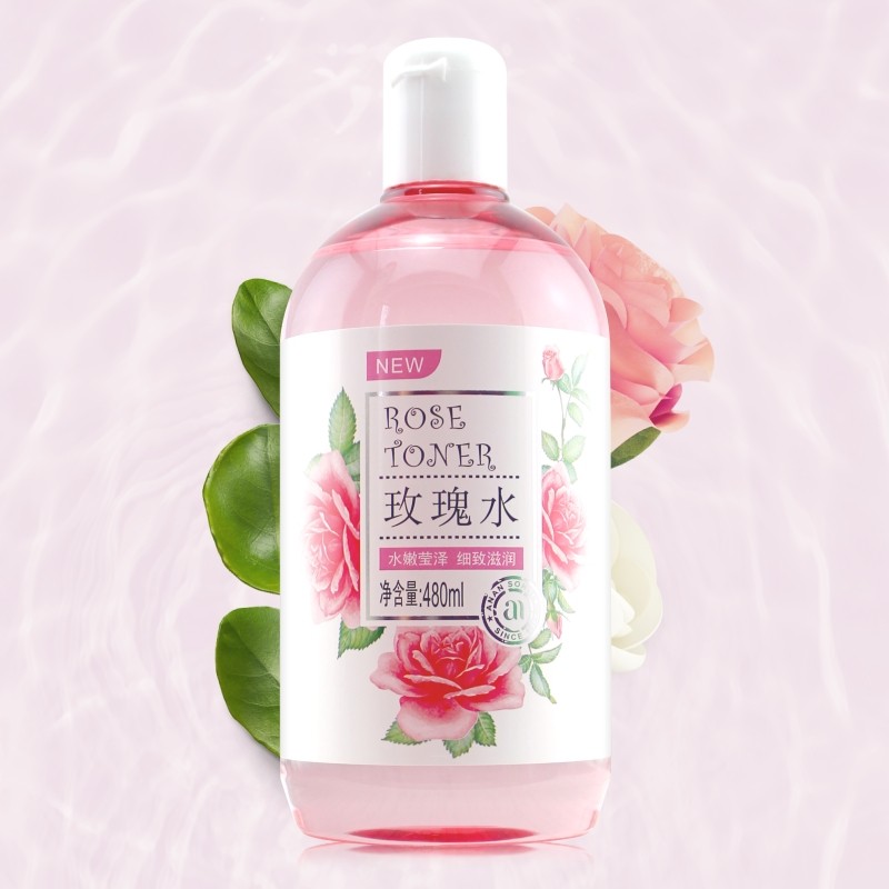 安安纯新玫瑰水480m紧致肤质平衡水油干性肌肤控油爽肤水化妆水