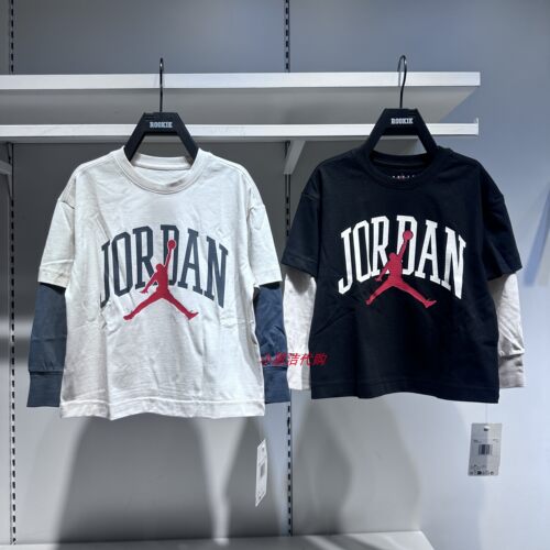 JORDAN童装休闲飞人长袖T恤