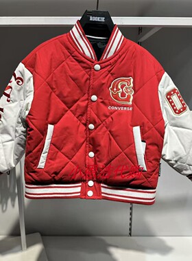 匡威儿童双面穿棒球棉服26新年款马到成功时尚夹克外套 CV2612217