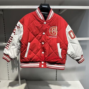 匡威儿童双面穿棒球棉服26新年款马到成功时尚夹克外套 CV2612217