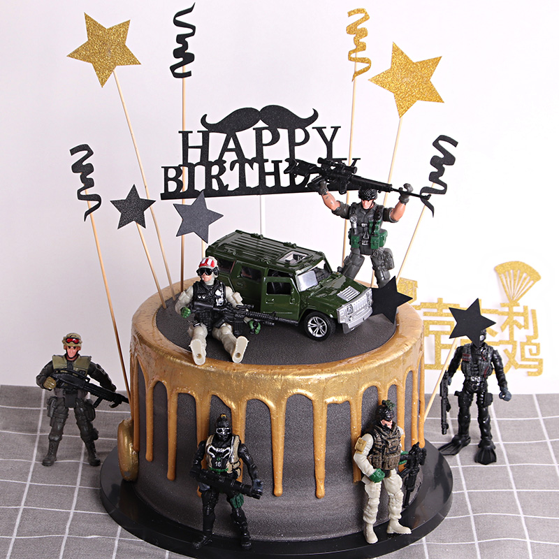 军事兵人坦克模型生日特种兵吃鸡