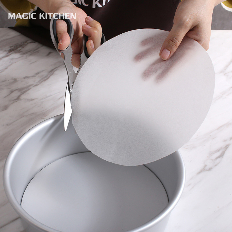 烤乐仕圆形硅油纸蛋糕模防粘油纸