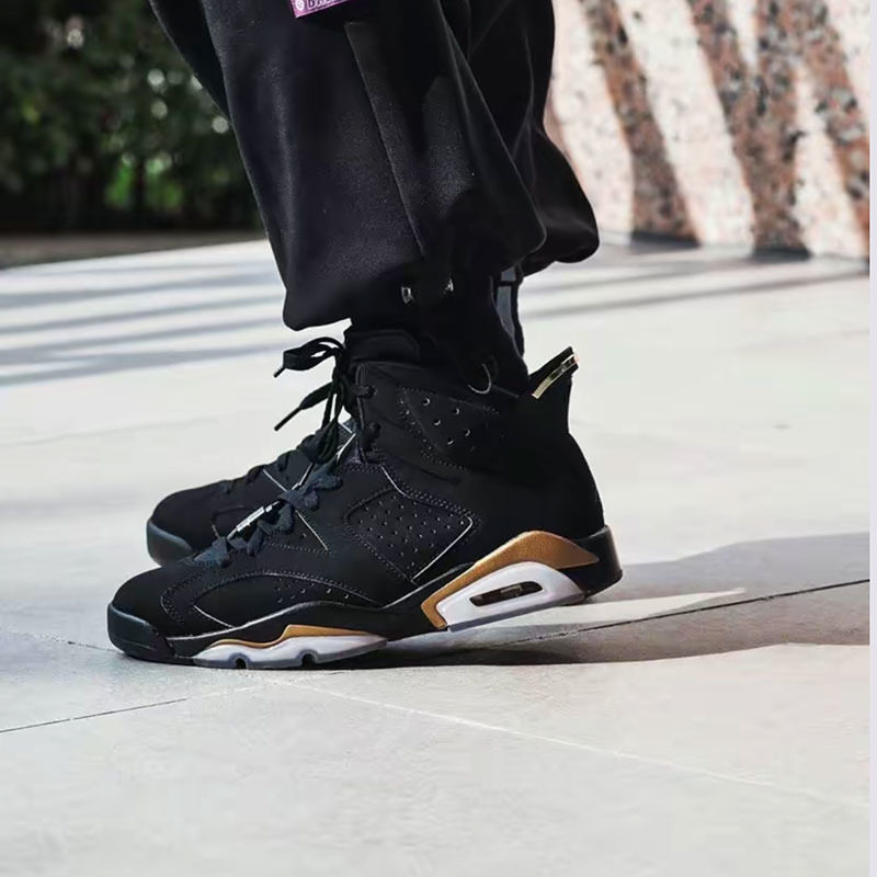Air Jordan 6 DMP AJ6 男黑金 金标麂皮高帮篮球鞋CT4954-007