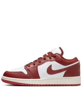 AJ1白红GS低帮休闲运动篮球鞋