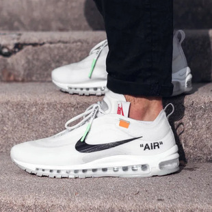 Air 男低幫運(yùn)動(dòng)休閑跑步鞋 OW聯(lián)名 白色 AJ4585 Nike 100 Max