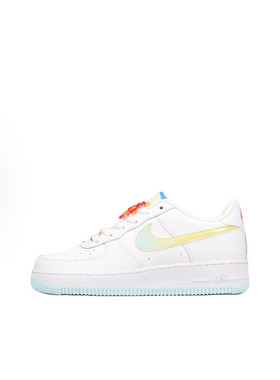 Nike Air Force 1 白蓝橙 GS运动休闲舒适百搭低帮板鞋IB8890-191