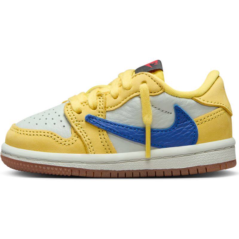 Air Jordan 1 Low AJ1 黄色 婴幼童 低帮休闲学步鞋DZ5908-700