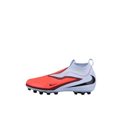 Nike红蓝色GS大童高帮足球鞋