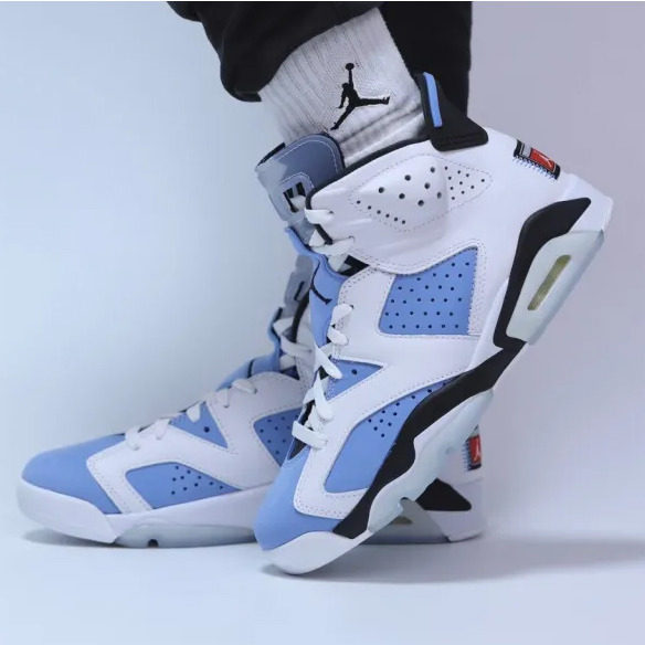 Air Jordan 6 AJ6 北卡蓝大学蓝白蓝 男 运动篮球鞋CT8529-410