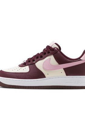 Nike Air Force 1 AF1空军一号酒红情人节低帮休闲板鞋FD9925-161
