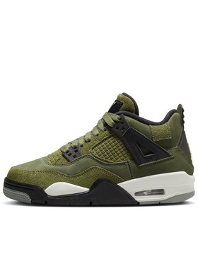 Air Jordan 4 AJ4 军绿色 GS 运动休闲复古高帮篮球鞋 FB9928-200