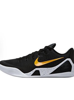 Nike黑金色低帮篮球鞋