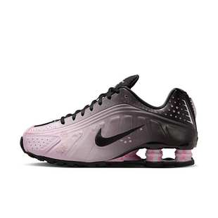 Nike Shox R4 黑粉色 女子运动休闲舒适百搭复古跑步鞋IB8872-600