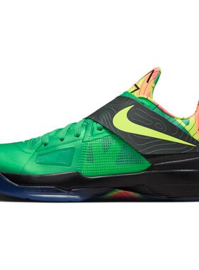 Nike KD 4 黑绿色 男款 低帮休闲潮流运动篮球鞋FN6247-300