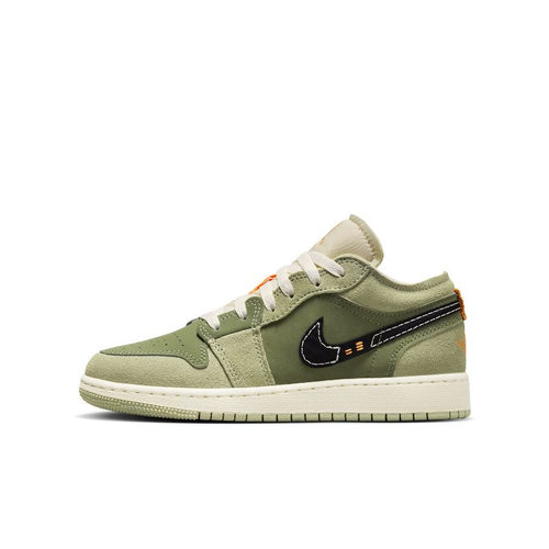 AJ1绿色GS低帮休闲运动篮球鞋