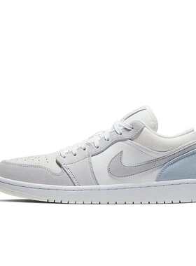 Air Jordan 1 AJ1 白蓝灰 男款 低帮 休闲运动板鞋CV3043-100
