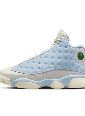 Air Jordan 13 联名款 AJ13 浅蓝色 高帮复古篮球鞋DX5763-100
