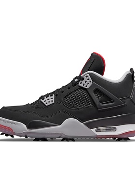 Air Jordan 4 AJ4 黑灰色 中帮 休闲运动高尔夫球鞋CU9981-002