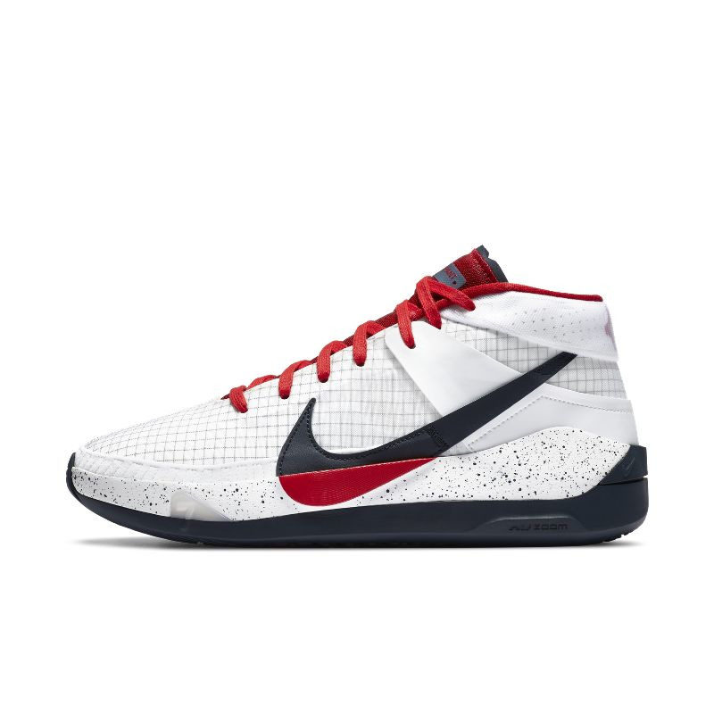 Nike Zoom KD13 杜兰特13代 男子白红蓝实战高帮篮球鞋CI9949-101