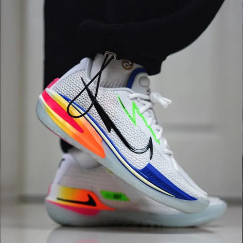 Nike Air Zoom GT CUT男子白蓝耐磨轻便低帮实战篮球鞋DX4112-114