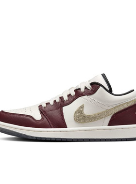 Air Jordan 1 Low AJ1 白红黄 金羽 龙年 女低帮篮球鞋FJ5735-100