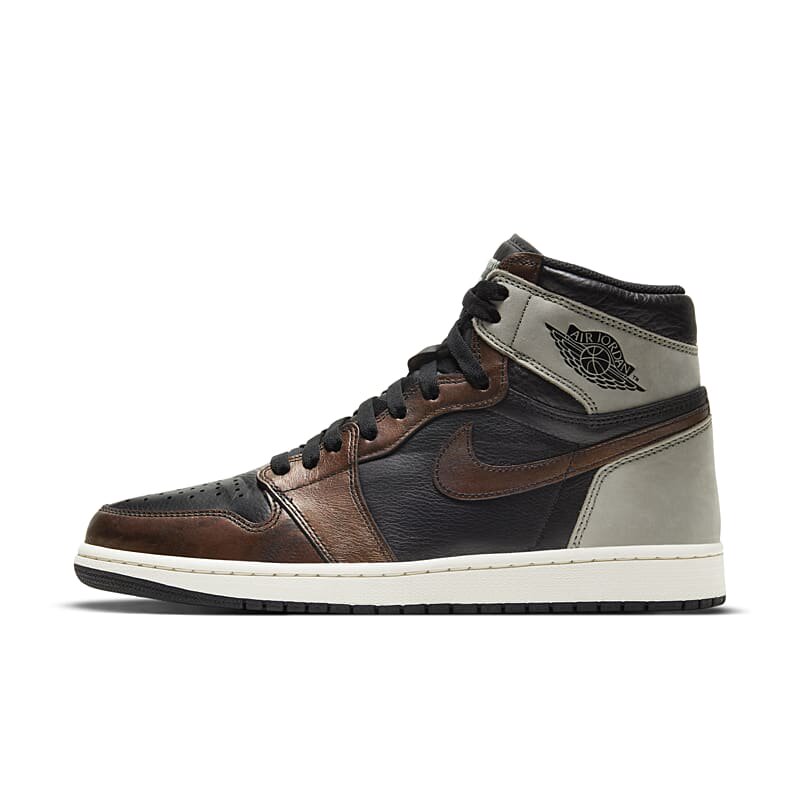Air Jordan 1 古铜色 男子运动休闲舒适百搭高帮篮球鞋555088-033