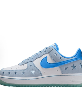 Nike Air Force 1 冰蓝色 女子 运动休闲舒适百搭板鞋 HQ8051-400