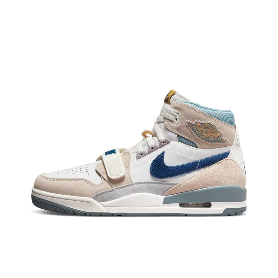 Jordan Legacy 312 米白蓝 男款 高帮 复古篮球鞋DQ5347-141