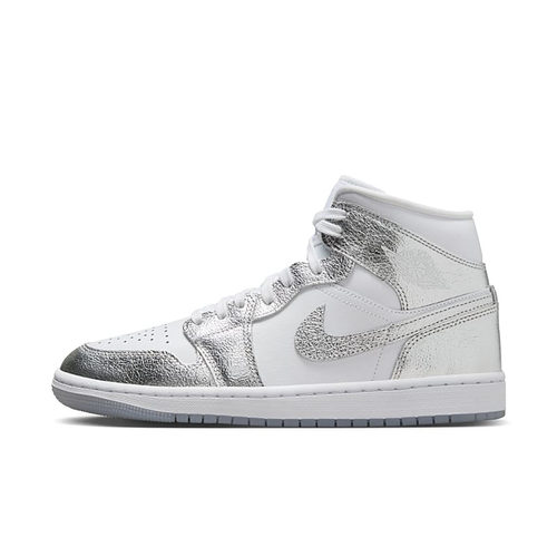 AJ1银白女款中帮篮球鞋