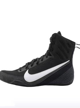 Nike黑白色男女同款高帮训练鞋