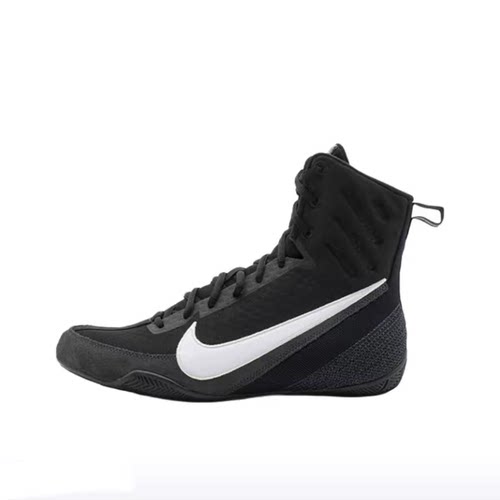 Nike黑白色男女同款高帮训练鞋