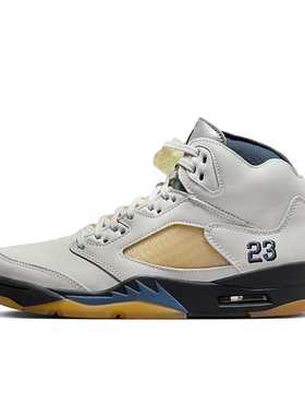 Air Jordan 5 AJ5 联名 白色 女款 高帮潮流复古篮球鞋FZ5758-004